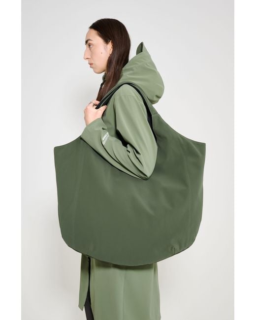 Stutterheim Green Svea Puffer Bag Matte