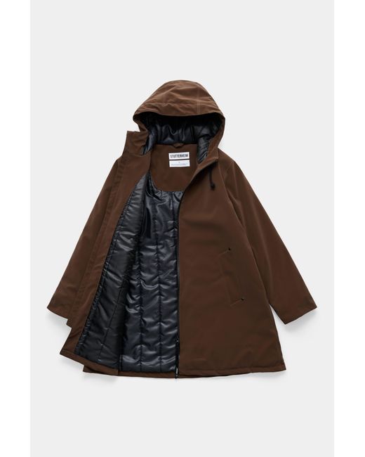 Stutterheim Brown Mosebacke Matte Winter Coat