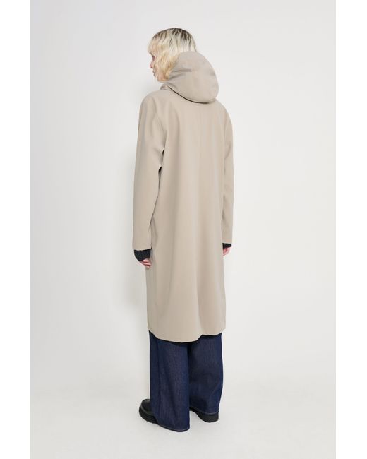 Stutterheim Natural Stockholm Long Patch Raincoat for men