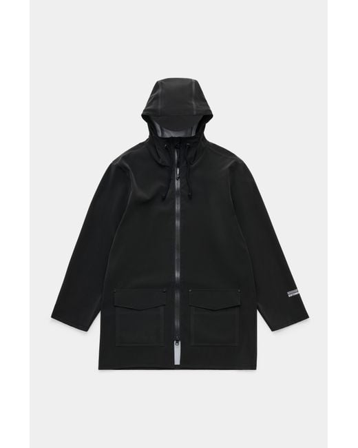 Stutterheim Blue Stockholm Patch Raincoat for men
