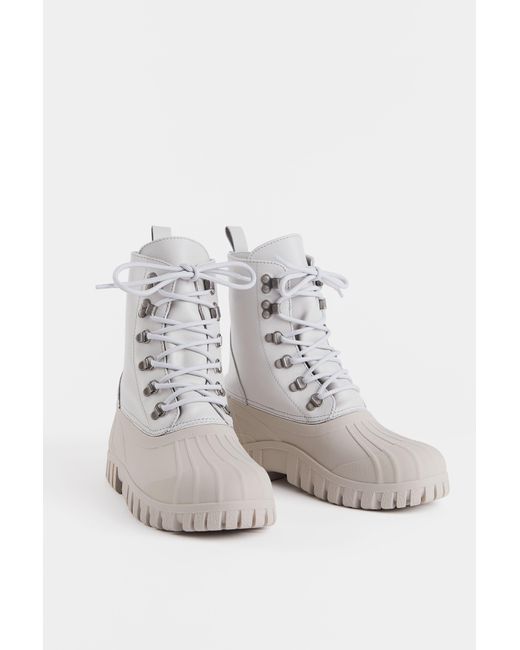Stutterheim White Patrol Boot Leather