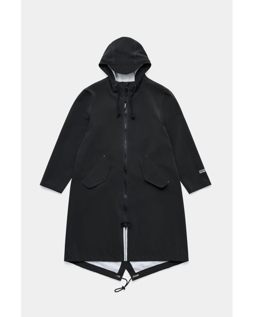Stutterheim Black Martins Parka for men