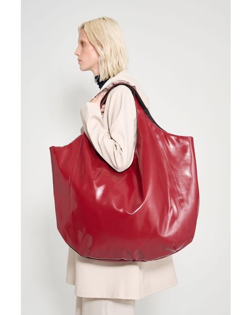 Stutterheim Red Svea Puffer Bag Opal