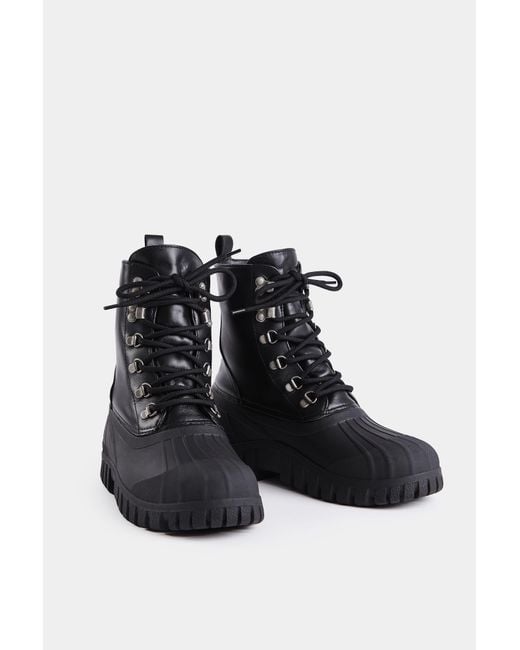 Stutterheim Black Patrol Boot Leather