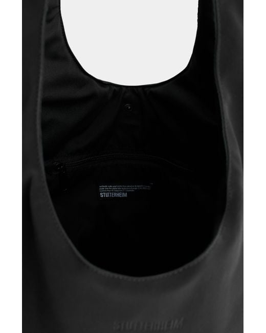 Stutterheim Black Svea Puffer Bag Matte