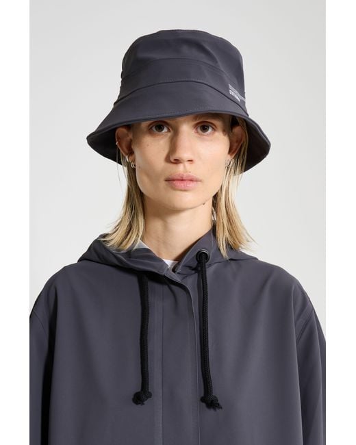 Stutterheim Blue Beckholmen Matte Bucket Hat