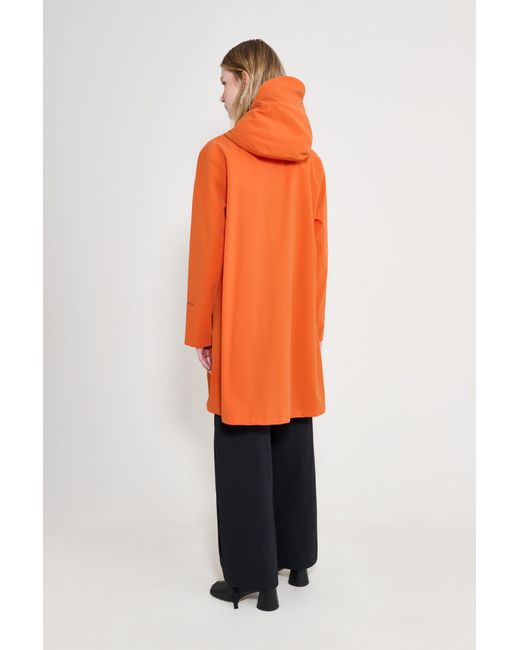 Stutterheim Orange Mosebacke Patch Raincoat