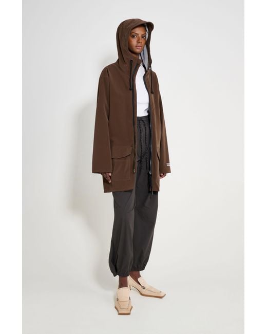 Stutterheim Brown Stockholm Patch Raincoat