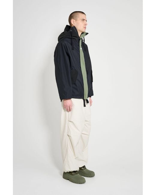 Stutterheim Blue Birka Hooded Jacket for men