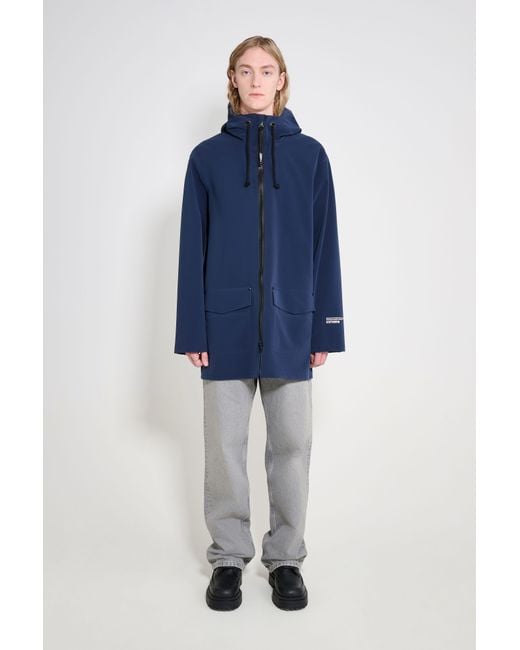 Stutterheim Blue Stockholm Patch Raincoat for men