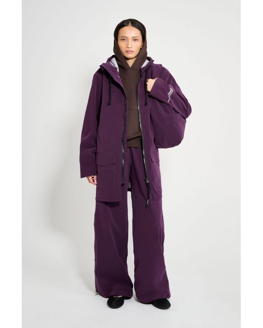 Stutterheim Purple Stockholm Patch Raincoat