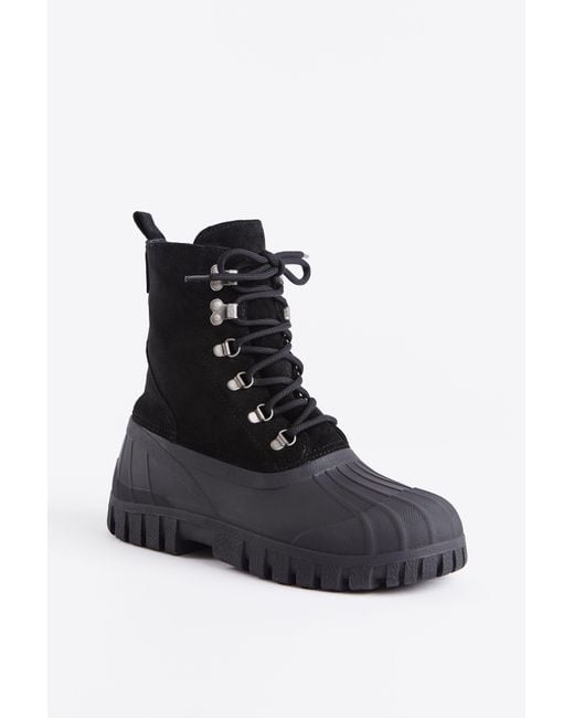 Stutterheim Black Patrol Boot Suede