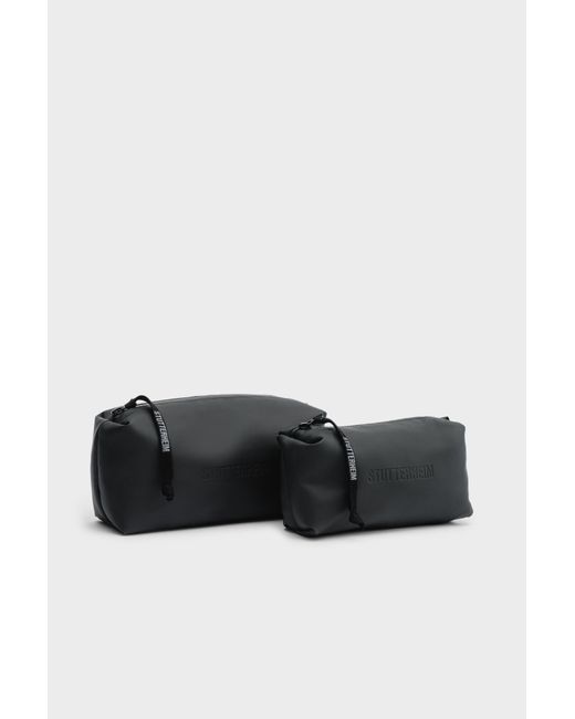 Stutterheim Black Container Large Wash Bag