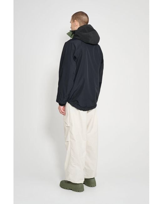 Stutterheim Blue Birka Hooded Jacket for men