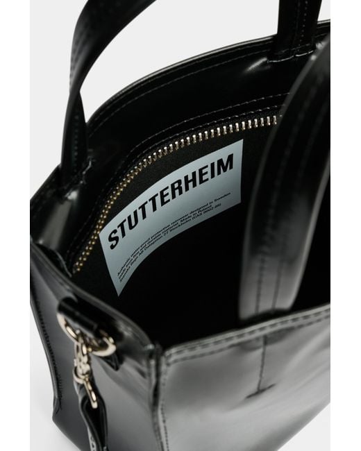 Stutterheim Black Biblio Bag Opal