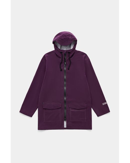 Stutterheim Purple Stockholm Patch Raincoat