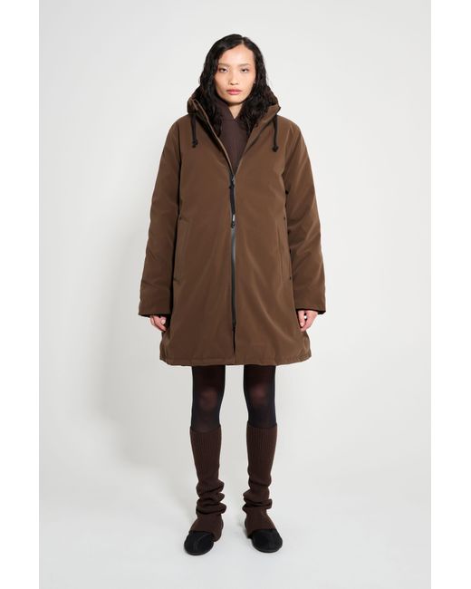 Stutterheim Brown Mosebacke Matte Winter Coat