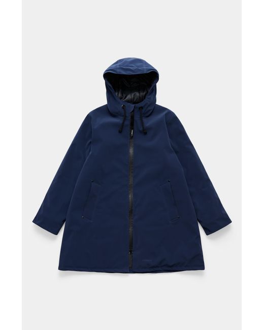 Stutterheim Blue Mosebacke Matte Winter Coat