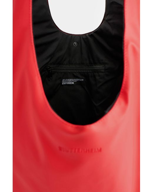 Stutterheim Red Svea Puffer Bag