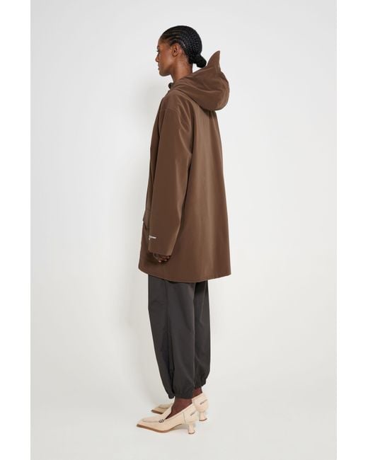 Stutterheim Brown Stockholm Patch Raincoat