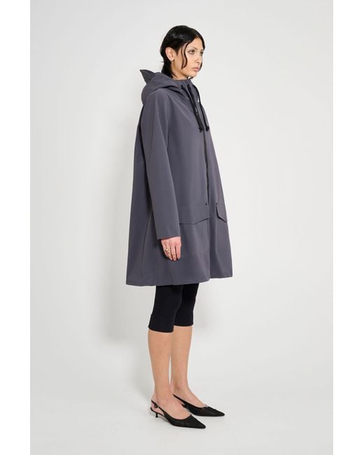 Stutterheim Blue Mosebacke Patch Raincoat