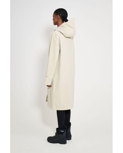 Stutterheim Natural Stockholm Long Patch Raincoat