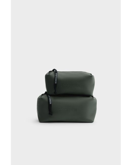 Stutterheim Green Container Small Wash Bag