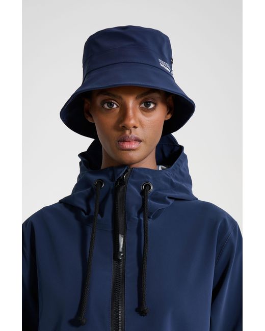 Stutterheim Blue Beckholmen Matte Bucket Hat