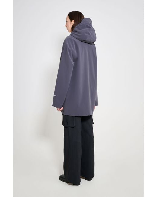 Stutterheim Blue Stockholm Patch Raincoat