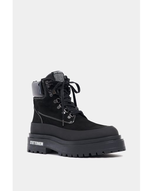 Stutterheim Black Road Walker Nubuck