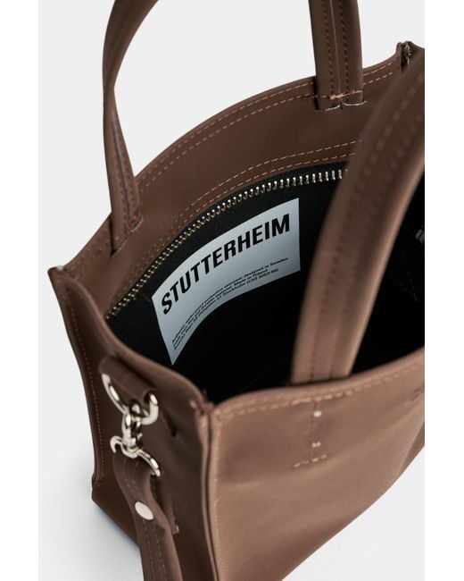 Stutterheim Brown Biblio Bag Matte