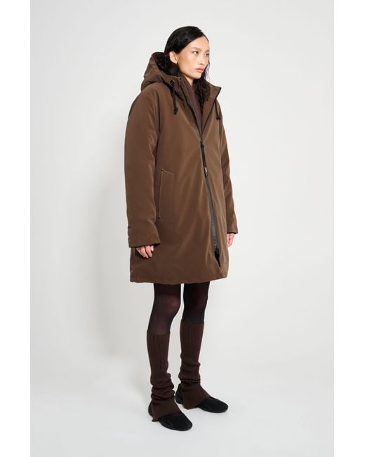 Stutterheim Brown Mosebacke Matte Winter Coat