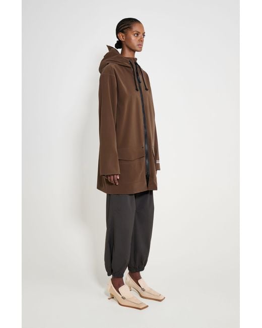 Stutterheim Brown Stockholm Patch Raincoat
