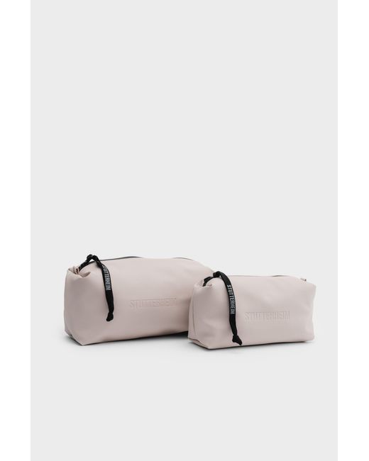 Stutterheim White Container Small Wash Bag
