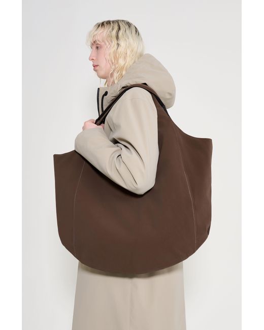 Stutterheim Brown Svea Puffer Bag Matte