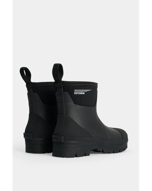 Stutterheim Black Puddle Walker Rain Boots