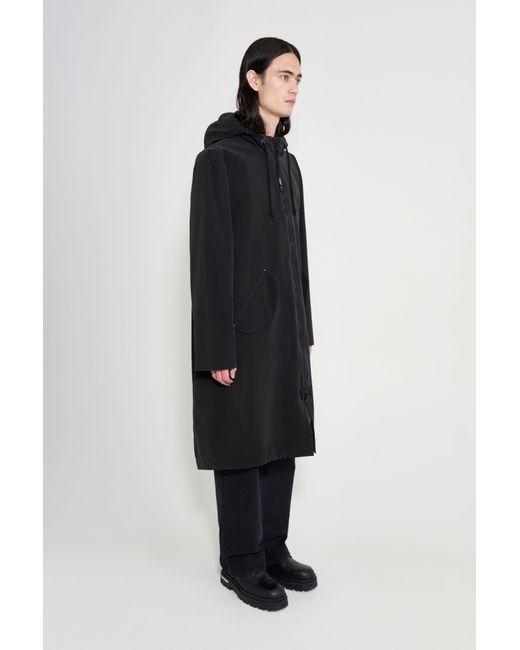 Stutterheim Black Martins Parka for men