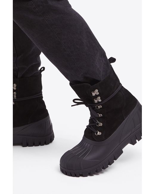 Stutterheim Black Patrol Boot Suede