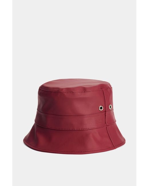 Stutterheim Red Beckholmen Bucket Hat