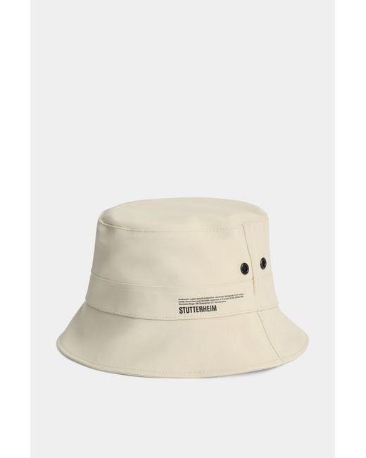 Stutterheim Natural Beckholmen Matte Bucket Hat