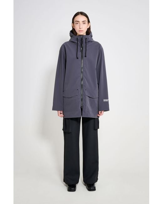 Stutterheim Blue Stockholm Patch Raincoat
