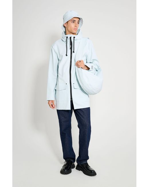 Stutterheim Blue Stockholm Patch Raincoat for men