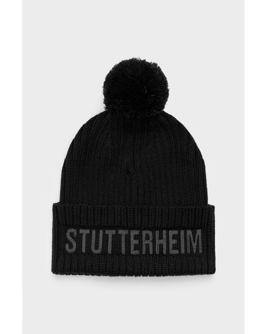 Stutterheim Black April Beanie