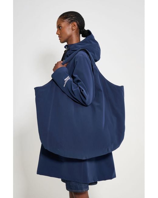 Stutterheim Blue Svea Puffer Bag Matte