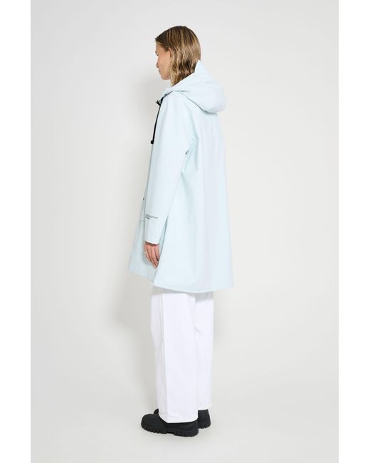 Stutterheim Blue Mosebacke Patch Raincoat
