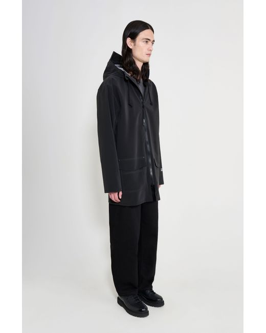 Stutterheim Blue Stockholm Patch Raincoat for men