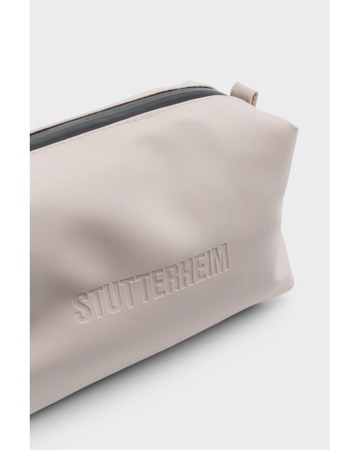 Stutterheim White Container Small Wash Bag