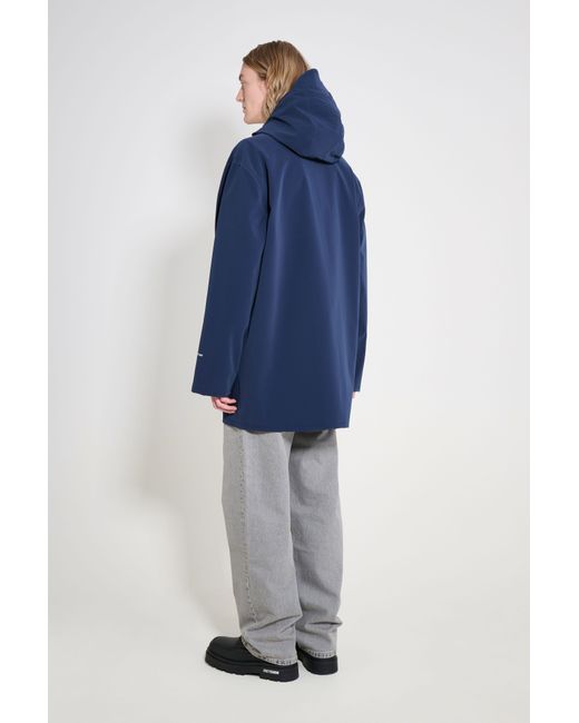 Stutterheim Blue Stockholm Patch Raincoat for men