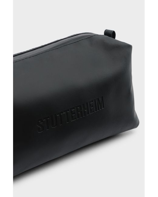 Stutterheim Black Container Small Wash Bag