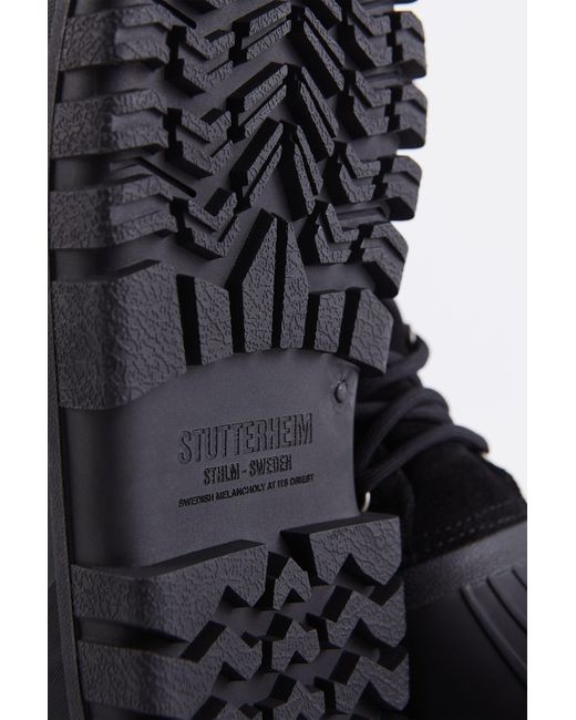 Stutterheim Black Patrol Boot Suede